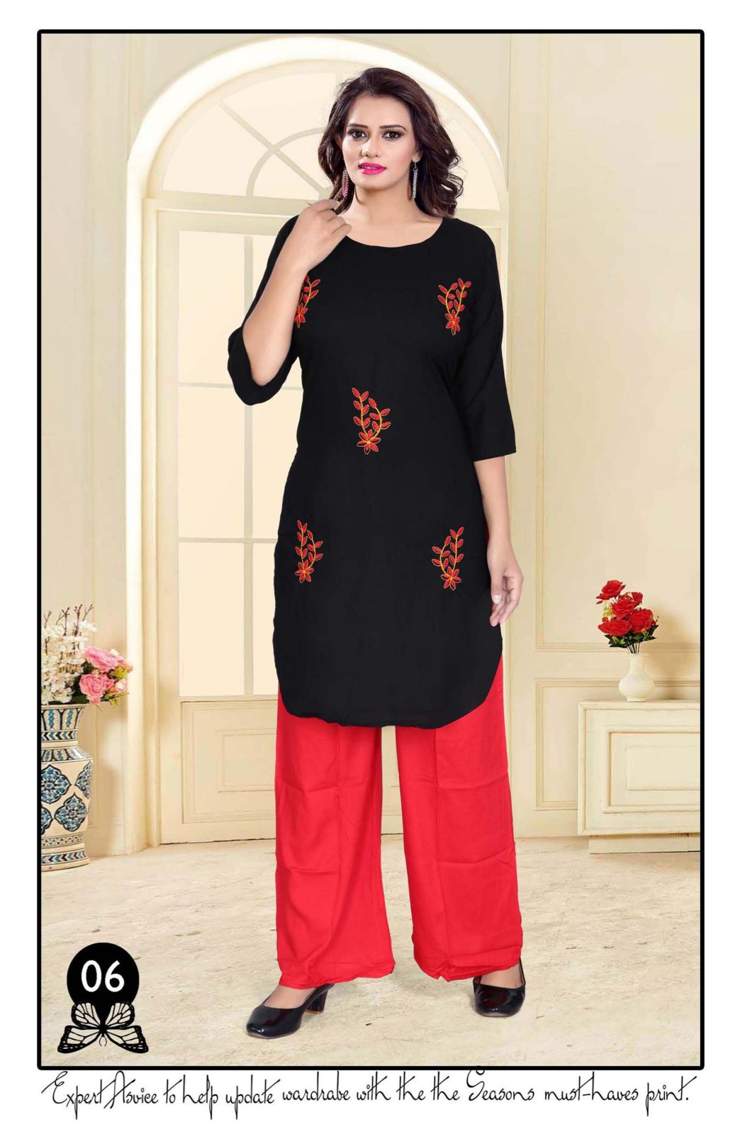 Beauty Queen Mantra 1 Casual Daily Wear Rayon Printed  Kurti With Bottom Collection